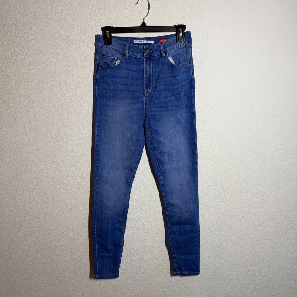 Celebrity Pink The Spice Skinny Jeans Womens 27x26 Blue Medium Wash Denim Cotton